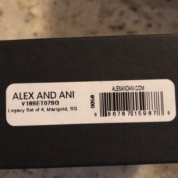 NWT Alex & Ani Legacy set of 4 Marigold Bracelets - Picture 3 of 6